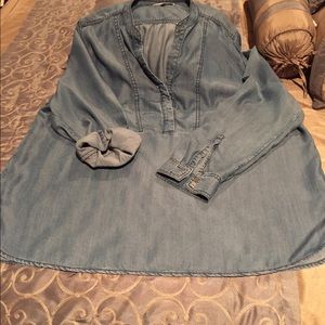 100% Tencel/Lyocell Denim Tunic